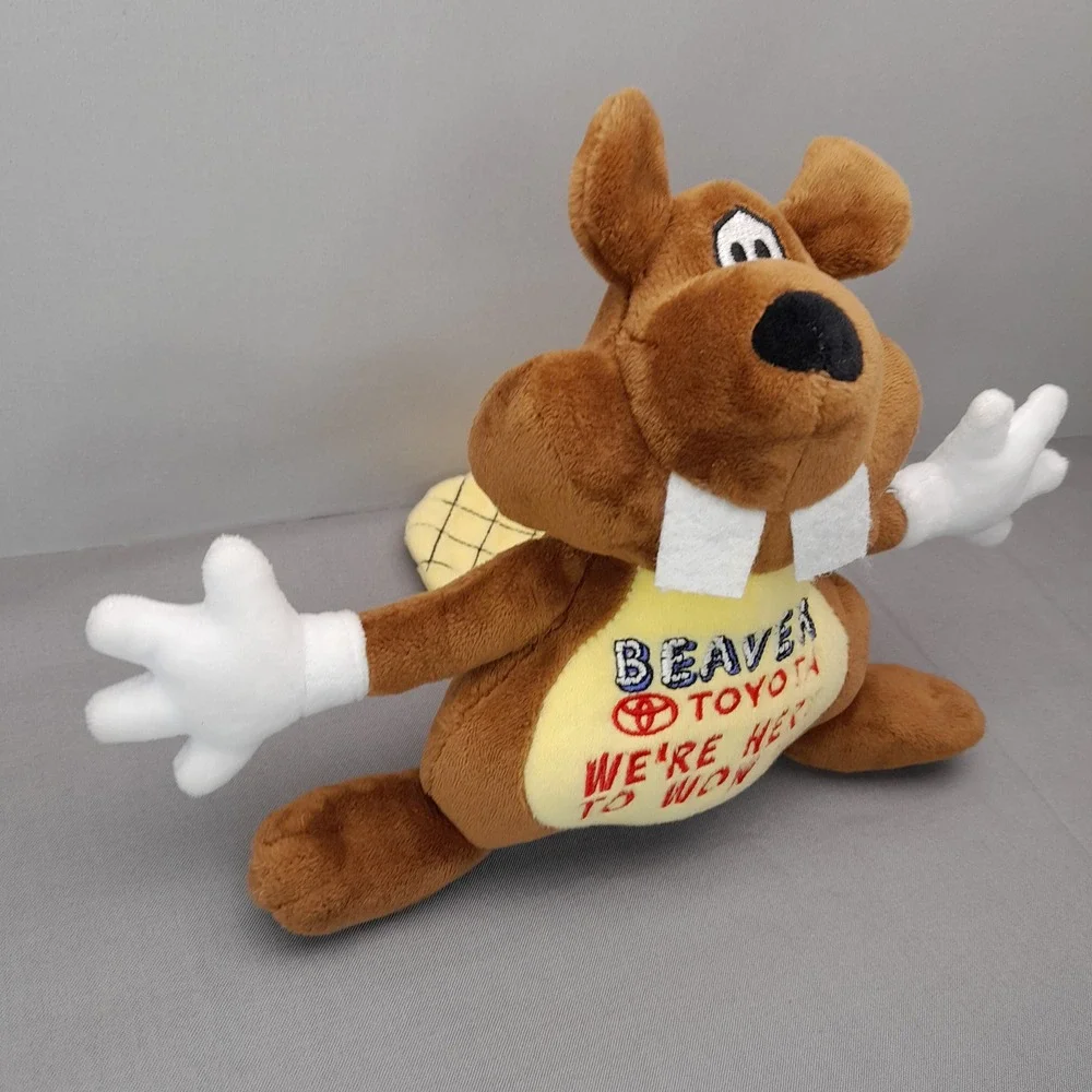 Beaver Toyota Plush Mascot Dobbs Global Brown Beaver We're Here To Wow Ya 7